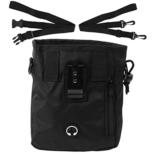 HEMOTON Leckerli-Tasche für Haustiere Fanny gehen Hundebeutel Körperpflege Taschen Hunde leckerlis Hundeverzögerungsbeutel zum Training Tasche für Tiernahrung Nylon Black von HEMOTON