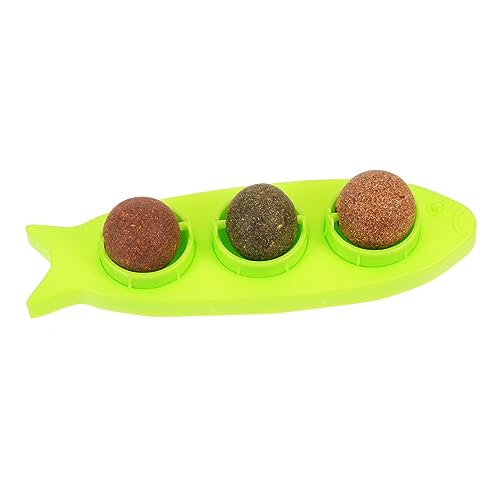 HEMOTON Lustige Katzenminze Katzenspielzeug Kompakte Katzennip Ball mit Abnehmbarer Konstruktion zur Zahnpflege und Spiel für Hauskatzen Geeignet von HEMOTON
