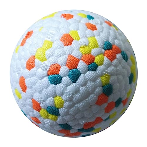 HEMOTON Mahlkugel Haustier Interactive Toys Trainingsball für Hunde Haustierzubehör Haustier molare Kugel Trainingsball für Haustiere Beißball für Haustiere Kauball etpu Bunt von HEMOTON