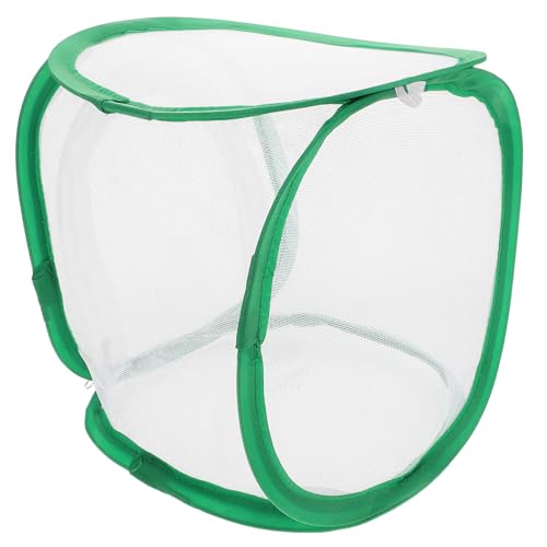 HEMOTON Mini Insektenkäfig mit Reißverschluss Transparenter Schmetterlings und Raupen Lebensraum Faltbares Mesh Terrarium zur Beobachtung und Lernförderung für Outdoor HEMOTON Mini Insektenkäfig mit Reißverschluss Transparenter Schmetterlings und Raupen Lebensraum Faltbares Mesh Terrarium zur Beobachtung und Lernförderung für Outdoor von HEMOTON