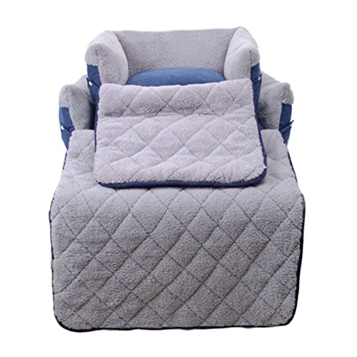 HEMOTON Multifunktionales Clamshell Hundesofa Bett Für Kleine Bis Mittelgroße Gemütliche Hundehütte Mit Warmer Quadratisches Design von HEMOTON