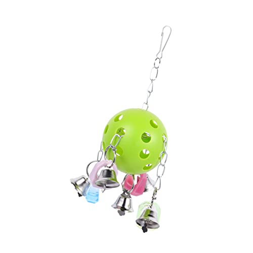 HEMOTON Buntes Glockenspielzeug Für Papagei Vogelkäfig Hängendes Spielzeug Mit Glöckchen Ball Für Haustier Vogel Käfig Interaktives Spielzeug Zum Klettern Und Beißen von HEMOTON