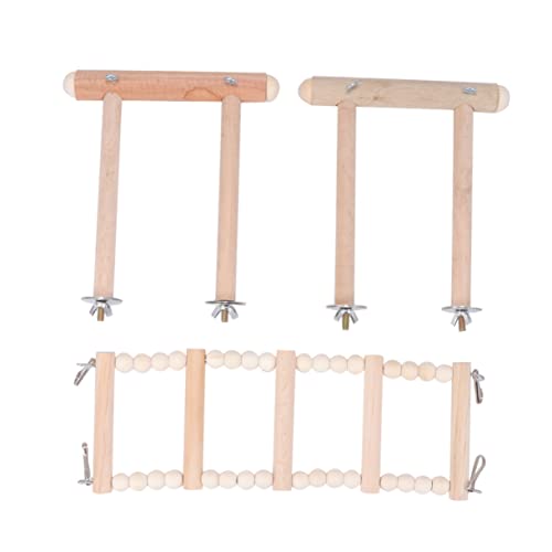 HEMOTON Papagei Schaukel aus Holz Kletterleiter für Vögel Sicheres Zubehör für Wellensittiche und Nymphensittiche Spielplatz für und Bewegung HEMOTON Papagei Schaukel aus Holz Kletterleiter für Vögel Sicheres Zubehör für Wellensittiche und Nymphensittiche Spielplatz für und Bewegung von HEMOTON