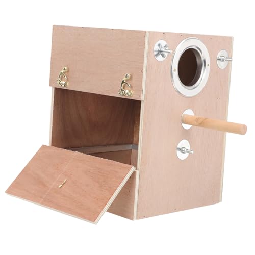 HEMOTON Papageien Zuchtbox Sittichbedarf Vogelhaus für Garten Material Vogelbrutnest Garten Nisthaus Vogelnest Sittichkäfignest Nester für Sittiche Vogelkisten Nest für Sittiche hölzern HEMOTON Papageien Zuchtbox Sittichbedarf Vogelhaus für Garten Material Vogelbrutnest Garten Nisthaus Vogelnest Sittichkäfignest Nester für Sittiche Vogelkisten Nest für Sittiche hölzern von HEMOTON