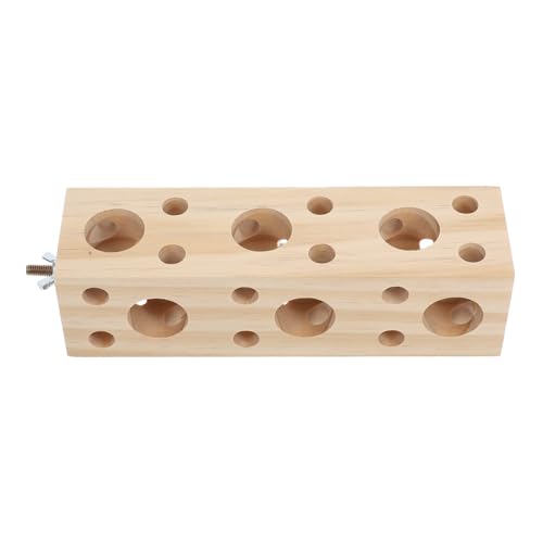 HEMOTON Holzspielzeug Für Papageien Kauspielzeug Für Haustiere Sitzstange Für Kleine Vögel Trainingshilfe Für Vögel Holzklötze Für Papageien Futter-Spielzeug Für Vögelkäfige von HEMOTON