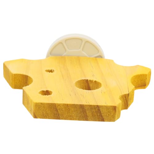 HEMOTON Papageienständerspielzeug Plattform für Papageien Papageienbarsch Planke Käfig Vogel Spielplatz Papageienstangen für große Vögel Papageienspielplatz hölzern Yellow von HEMOTON