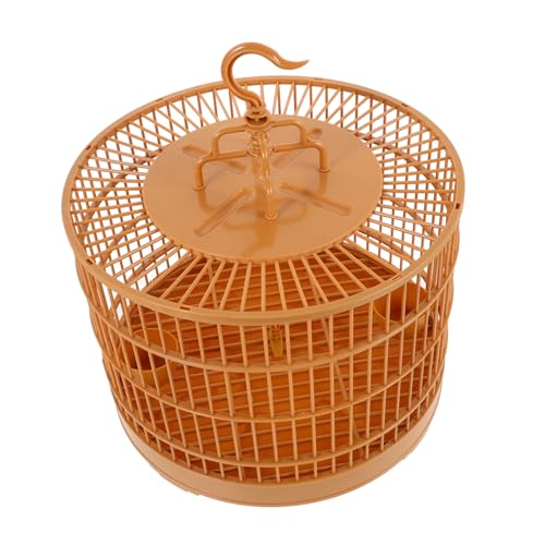 HEMOTON Runder Vogelkäfig Hängend Käfigornament Aus Plastik Hängender Käfig Für Kleintiere Vogelkäfig Für Vögel Vintage-vogelkäfig Mit Tür von HEMOTON