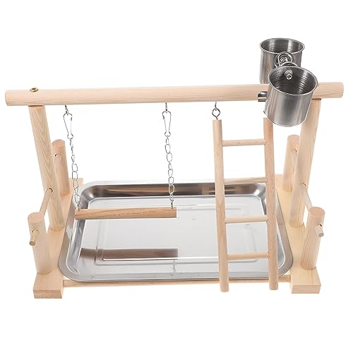 HEMOTON Parrot Playstand aus Naturholz mit Futterschale Stabiler Vogelspielplatz für Wellensittiche Nymphensittiche und Liebesvögel Trainings und Klettergerüst für Gesunde Vogelhaltung HEMOTON Parrot Playstand aus Naturholz mit Futterschale Stabiler Vogelspielplatz für Wellensittiche Nymphensittiche und Liebesvögel Trainings und Klettergerüst für Gesunde Vogelhaltung von HEMOTON