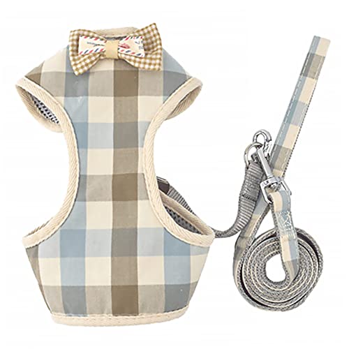 HEMOTON Pet Vest Leine für Hunde und Katzen Verstellbares Brustgeschirr für Kleine Haustiere Bequemer Besondere Anlässe Karomuster HEMOTON Pet Vest Leine für Hunde und Katzen Verstellbares Brustgeschirr für Kleine Haustiere Bequemer Besondere Anlässe Karomuster von HEMOTON
