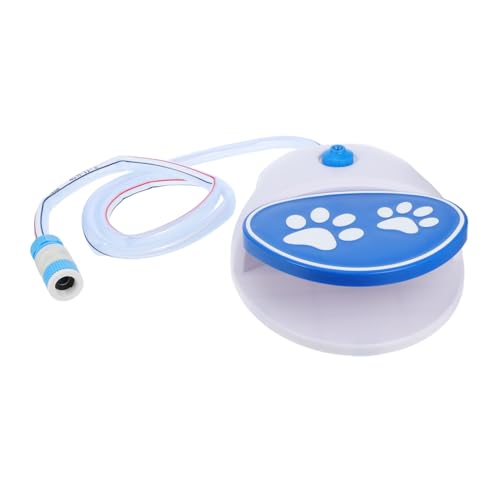 HEMOTON Pfotengesteuerter Hundetrinkbrunnen Tragbarer Outdoor Wasserspender aus PVC und Abs Leichter Robuster Hundewassersprüher für Camping Wandern und Reisen Sofort Frisches Wasser von HEMOTON