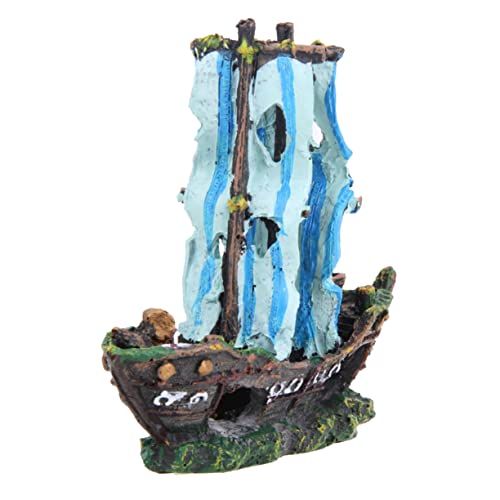 HEMOTON Piratenschiff Ornamente Große Aquarium Ornamente Dekoration Aquarium Themenaquarien Meeresaquarium Landschaftsdekor Sandaquarium Segelboot Aquarium HEMOTON Piratenschiff Ornamente Große Aquarium Ornamente Dekoration Aquarium Themenaquarien Meeresaquarium Landschaftsdekor Sandaquarium Segelboot Aquarium von HEMOTON