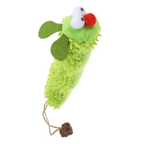 HEMOTON Plüschkatzenspielzeug Kätzchen Kätzchenspielzeug Mit Katzenminze Katzenfischspielzeug Katzenkickspielzeug Katzenspielzeug Mit Katzenminze Light Green von HEMOTON
