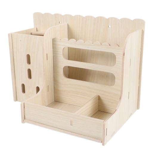 HEMOTON Praktischer Heuhalter aus Holz für Meerschweinchen Stabiler Futterspender für Sauberes Heu und Futter Multifunktionale Futterstation für Kleintiere HEMOTON Praktischer Heuhalter aus Holz für Meerschweinchen Stabiler Futterspender für Sauberes Heu und Futter Multifunktionale Futterstation für Kleintiere von HEMOTON