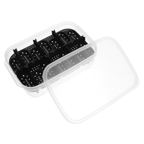 HEMOTON Reptilien Zuchtbox 14 Löcher Brutkasten Für Eidechsen Eier Inkubator Aus Kunststoff Für Reptilienhaltung von HEMOTON