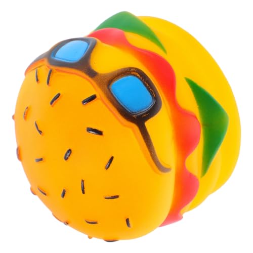 HEMOTON Quietschendes Kauspielzeug für Hunde mit Quietscher Interaktive Spielzeuge für Haustiere Haustier Quietscher Hundespielzeug für Haustiere Vinyl Yellow von HEMOTON