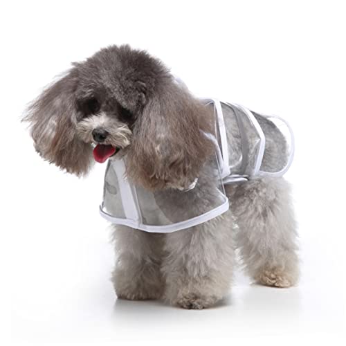 HEMOTON Regenjacke mit Kapuze für Haustiere Regenmantel Welpe Hundemäntel für große Hunde undurchlässig Abdeckung Haube Reflektierende Regenbekleidung für Hunde Haustier Hund Overall Weiß HEMOTON Regenjacke mit Kapuze für Haustiere Regenmantel Welpe Hundemäntel für große Hunde undurchlässig Abdeckung Haube Reflektierende Regenbekleidung für Hunde Haustier Hund Overall Weiß von HEMOTON