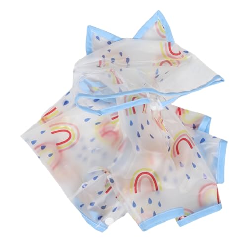 HEMOTON Regenmantel Für Haustiere Hunde Regenbekleidung Hund Poncho Regenmantel Durchsichtiger Regenponcho Hundessicherer Hundeverschleiß Haustier Wasserdicht PVC von HEMOTON
