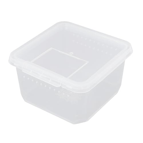 HEMOTON Mini Reptilien Futterbox Mit Belüftung Für Kleintiere Quarantäne Nest Behälter Für Spinne Echse Frösche Schildkröten von HEMOTON