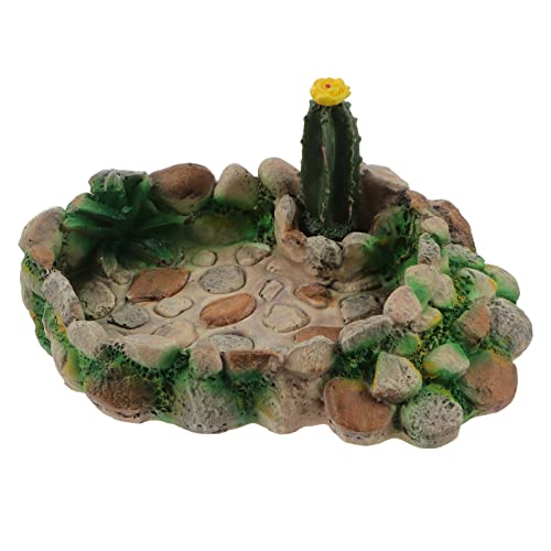 HEMOTON Reptilien Feeder Schildkröten Wasserschale Im Kaktusdesign Für Fütterung Von Schildkröten Geckos Und Anderen Reptilien Lebensmittel von HEMOTON