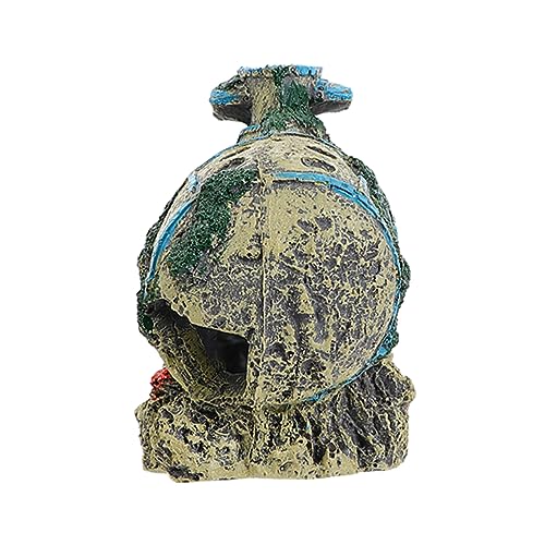 HEMOTON Resin Aquarium Dekoration Simulation Boot Form mit Stabilem Sockel Geeignet für Süß und Meerwasser Naturgetreue Wartungsfreie Aquarien Ornamente für Lebendige HEMOTON Resin Aquarium Dekoration Simulation Boot Form mit Stabilem Sockel Geeignet für Süß und Meerwasser Naturgetreue Wartungsfreie Aquarien Ornamente für Lebendige von HEMOTON