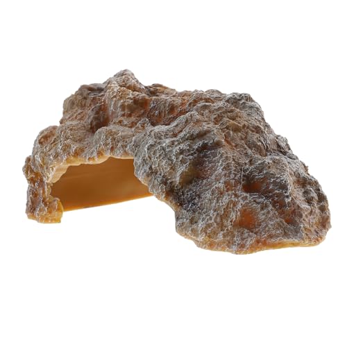 HEMOTON Resin Schildkröten Sonnenplattform Felsversteck Reptilien Höhle Simulation Terrarium Dekoration für Gehege und Wasserbecken Langlebig und Naturgetreu Gestaltet von HEMOTON