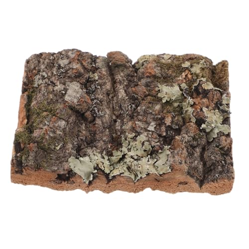 HEMOTON Rinde Dekoration Reptilien Habitat Korkbaum Rinde Kork Rinde für Aquarien Bark Dekoration Reptilien Versteck Schlangenbaumrinde verstecken Einstreu aus Reptilienrinde Dark Brown von HEMOTON
