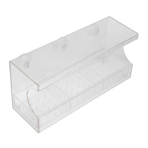 HEMOTON Saugnapf Futterspender Vogelfutterspender Vogelfutterspender Für Draußen Vogelfutterspender Outdoor Vogelfutterspender Mit Saugnäpfen Outdoor Vogelfutterspender Transparenter von HEMOTON
