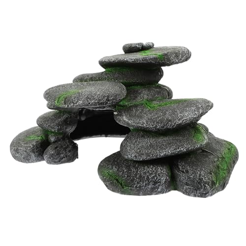 HEMOTON Schildkröten Versteck Plattform aus Harz Cobblestone Struktur für Terrarien als Rückzugsort und Dekoration für Reptilien und Kleine Haustiere HEMOTON Schildkröten Versteck Plattform aus Harz Cobblestone Struktur für Terrarien als Rückzugsort und Dekoration für Reptilien und Kleine Haustiere von HEMOTON