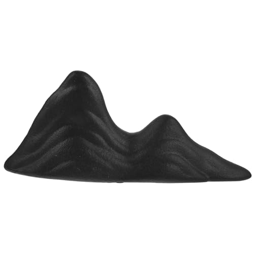 HEMOTON Schwarz Keramik Garten Dekor Fischunterstand Aquariumschmuck Lebensraumornament Teichschmuck Natürliche Landschaft Layout Prop von HEMOTON