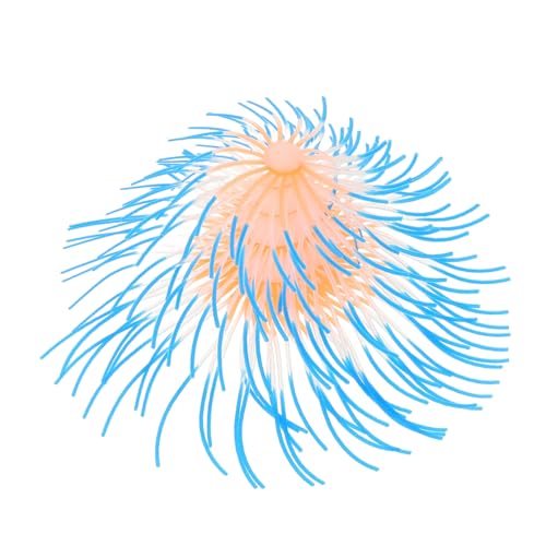 HEMOTON Simulation Korallen Aquarium Dekoration aus lebensmittelechtem Material Fluoreszierendes Blaues Kunstkorallen Ornament für Fischbecken Sicher für Süßwasser Leicht und Platzsparend von HEMOTON
