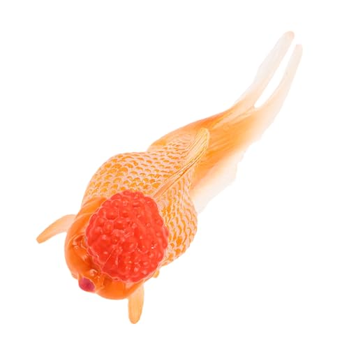 HEMOTON Simulierte Goldfisch Figur aus Langlebigem Kunststoff Authentische Miniatur für Aquarium Dekoration und Pädagogisches Farbecht für Kinderbad und Wohnbereich von HEMOTON