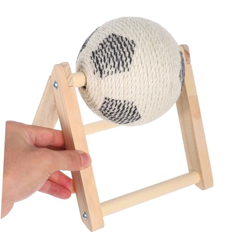 HEMOTON Sisal Kratzball für Katzen Langlebiges Interaktives Katzenspielzeug zur Krallenpflege Robustes Kratzspiel für Indoor Fördert Beschäftigung Schützt Möbel Kleine Holzbasis HEMOTON Sisal Kratzball für Katzen Langlebiges Interaktives Katzenspielzeug zur Krallenpflege Robustes Kratzspiel für Indoor Fördert Beschäftigung Schützt Möbel Kleine Holzbasis von HEMOTON