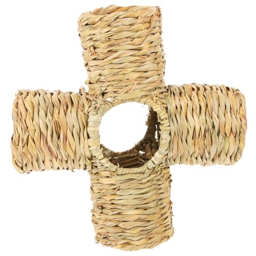 HEMOTON Sitong Strohwebspielzeugnest Hamstertunnel aus Stroh Hamster-Verstecktunnel Haustiere Haustunnelspielzeug Hamsterröhrennest Hamsterröhrentunnel Tunnelbett für Kleintiere Tiertunnel HEMOTON Sitong Strohwebspielzeugnest Hamstertunnel aus Stroh Hamster-Verstecktunnel Haustiere Haustunnelspielzeug Hamsterröhrennest Hamsterröhrentunnel Tunnelbett für Kleintiere Tiertunnel von HEMOTON