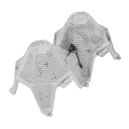 HEMOTON Skorpionschutz Reptil Versteckt Reptilienhäute Und Höhlen Cricket-käfig- Cricket-käfigdekorationen Reptilienhaut Versteckt Sich Verstecke PVC Grey von HEMOTON