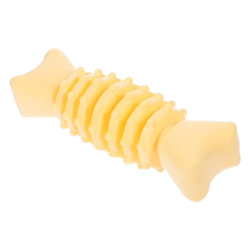 HEMOTON Spielzeugschleifenstäbchen Interactive Dog Toys knete kauspielzeug welpe chew Toys for Dogs klein Haustier kauspielzeug für welpen Outdoor-Hundespielzeug Yellow von HEMOTON