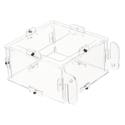 HEMOTON Spritzsichere Lebensmittelschachtel Essen Vogelkäfig Futterhalter Futterspender Vogel Fütterer Tierfutterbehälter im Freien Pet Bird Feeder Vogelfutterbehälter Acryl Transparent HEMOTON Spritzsichere Lebensmittelschachtel Essen Vogelkäfig Futterhalter Futterspender Vogel Fütterer Tierfutterbehälter im Freien Pet Bird Feeder Vogelfutterbehälter Acryl Transparent von HEMOTON
