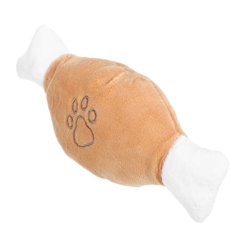 HEMOTON Squeaky Dog Toy Plüschspielzeug Knochenform für Kleine Hunde und Welpen Langlebiges Kauspielzeug mit Quietschfunktion für Spiel und Zahnpflege von HEMOTON