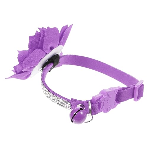 HEMOTON Strasshalsband Für Katzen Und Kleine Verstellbar Hautfreundliches Design Für Täglichen Gebrauch Und Besondere Anlässe Mit Glitzersteinen von HEMOTON