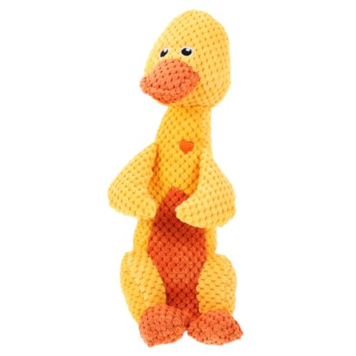 HEMOTON Süßes Plüschspielzeug für Cartoon Form Quietschendes Kauspielzeug Zahnpflege für Langeweile Gelbente Design Sicher und Langlebig HEMOTON Süßes Plüschspielzeug für Cartoon Form Quietschendes Kauspielzeug Zahnpflege für Langeweile Gelbente Design Sicher und Langlebig von HEMOTON