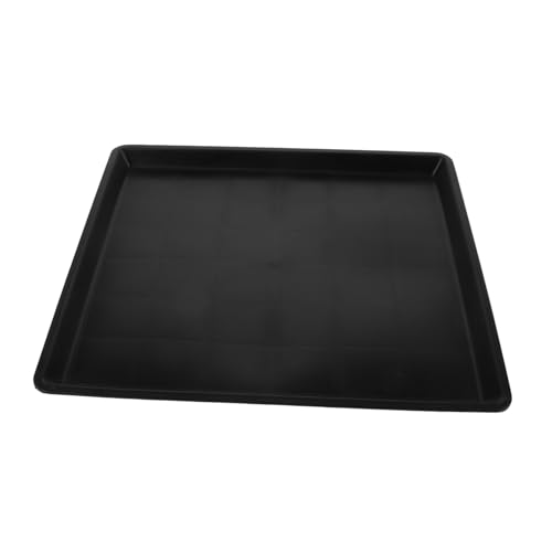 HEMOTON Tablett Für Tierkäfige Kaninchenkäfigschale Wasserdicht Hundehütte Pfanne Klein Bodenwanne Für Hundeboxen Hundetablett Für Kotschale Für Haustiere Zwinger Mini Unten Plastik Black von HEMOTON