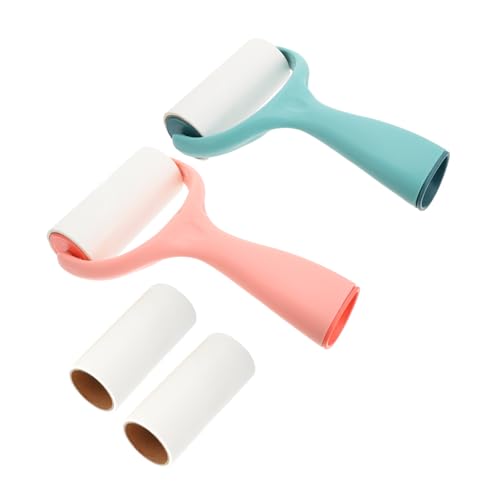 HEMOTON Teiliges Tierhaarentferner mit Klebepapier Wiederverwendbare Fusselrolle für Kleidung Möbel und Auto Praktische Langlebige Haarentfernung für Sofa Teppich und Haustierbereiche von HEMOTON