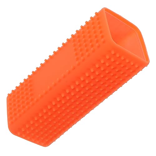 HEMOTON Tierhaarentferner Bürste Orange Hohlform Reinigungspinsel für Haustiere Effektiver Sofa und Haushalts Haarentferner Geeignet für Katzen Hunde Pferde Saubere Kleidung und von HEMOTON