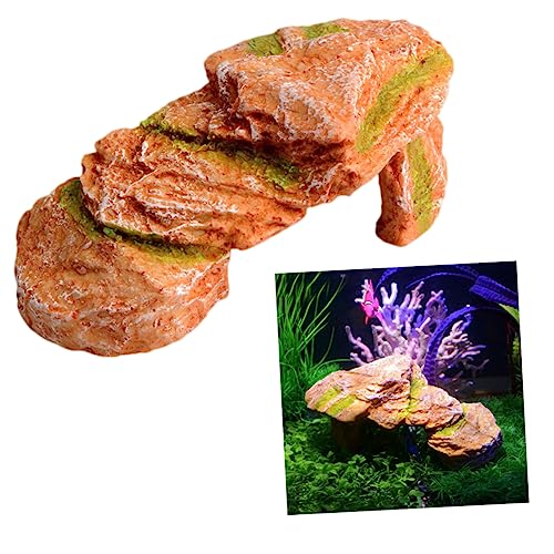 HEMOTON Tortoise Basking Platform aus Hochwertigem Resin Terrassen Dekoration für Reptilien Aquarien Schildkröten Kletterrampe für Terrarien Heimtierbedarf HEMOTON Tortoise Basking Platform aus Hochwertigem Resin Terrassen Dekoration für Reptilien Aquarien Schildkröten Kletterrampe für Terrarien Heimtierbedarf von HEMOTON