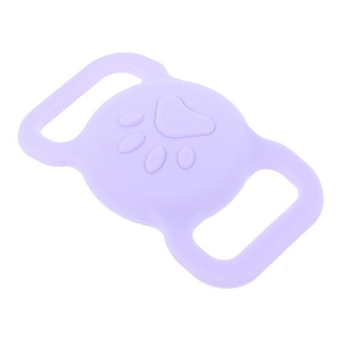 HEMOTON Tracker-Fall Air-Tag-Halter Gerät versteckt Schild pro Haustier-Locator-Abdeckung stoßfester Locator-Deckel Tracer-Halter Locator -Fall leichte Silikonhülle Kieselgel Violet von HEMOTON