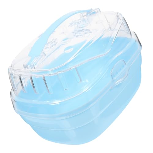 HEMOTON Tragbarer Transparenter Hamsterkäfig für Reisen Handheld Haustierträger aus Robustem Material für Zwerghamster und Kleintiere Sicher und Einfach zu Transportieren HEMOTON Tragbarer Transparenter Hamsterkäfig für Reisen Handheld Haustierträger aus Robustem Material für Zwerghamster und Kleintiere Sicher und Einfach zu Transportieren von HEMOTON