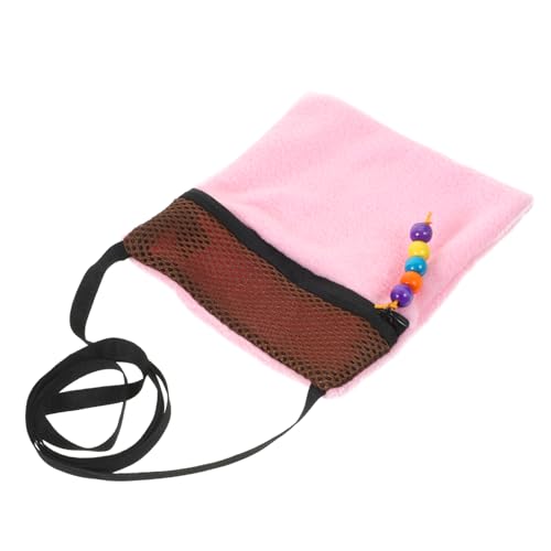 HEMOTON Tragetasche für Kleintiere Atmungsaktiv mit Verstellbaren Schultergurten für Hamster und Ratten Transportabel für Outdoor Aktivitäten Zartem von HEMOTON