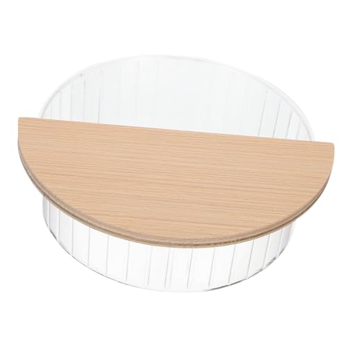 HEMOTON Transparente Hamster Badewanne Klares Sandbad für Kleintiere Badezimmer für Hamster und Meerschweinchen für Sandbäder und Pflege von HEMOTON