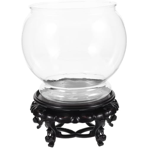 HEMOTON Transparenter Fischbehälter mit Basis Tragbares Goldfischglas für Home Office Dekoration Einfache Pflege und für Aquarienliebhaber HEMOTON Transparenter Fischbehälter mit Basis Tragbares Goldfischglas für Home Office Dekoration Einfache Pflege und für Aquarienliebhaber von HEMOTON