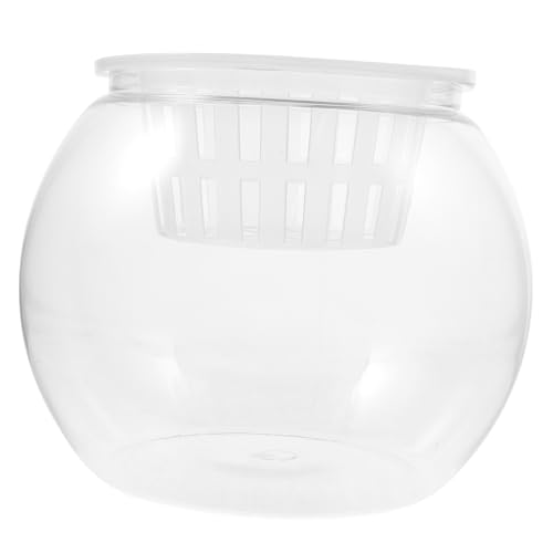 HEMOTON Transparenter Fischtank aus Kunststoff Runder Aquarienbehälter für Goldfische und Hydroponische Pflanzen für Tischdekoration und mit Begrenztem HEMOTON Transparenter Fischtank aus Kunststoff Runder Aquarienbehälter für Goldfische und Hydroponische Pflanzen für Tischdekoration und mit Begrenztem von HEMOTON