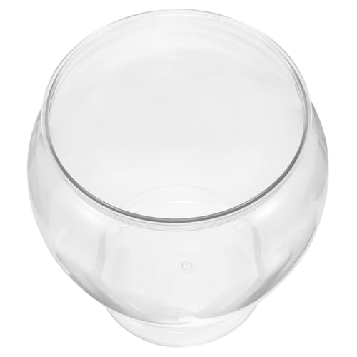 HEMOTON Transparentes Aquarium Tank Schüssel Kleines Aquarium-kit Dekoratives Aquariumbecken Fischbecken Pflanzen Fischzubehör Dekoratives Betta-Becken Transparentes Betta-Becken Plastik von HEMOTON